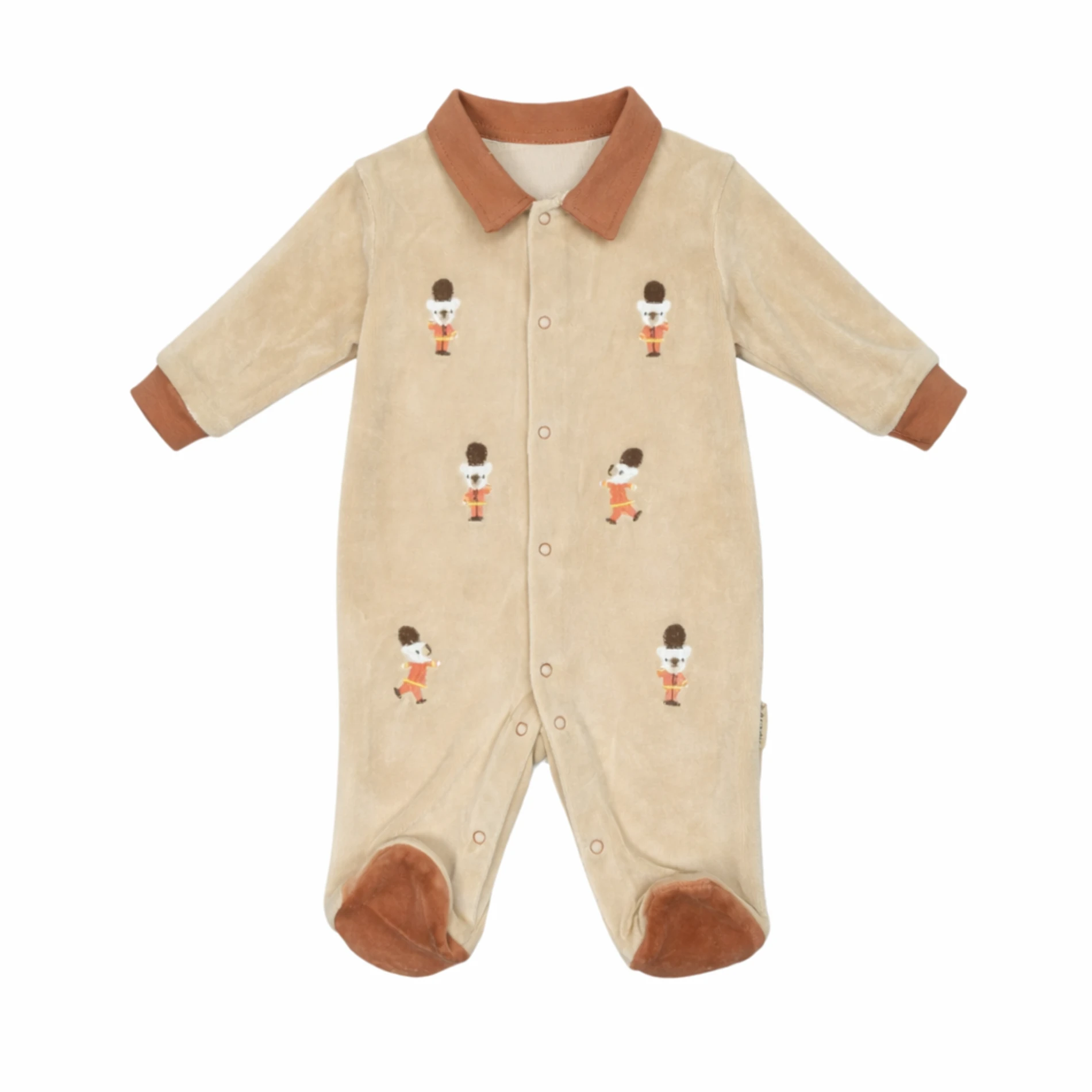 Erkek Bebek Toronto Asker Ayı Figürlü Tulum