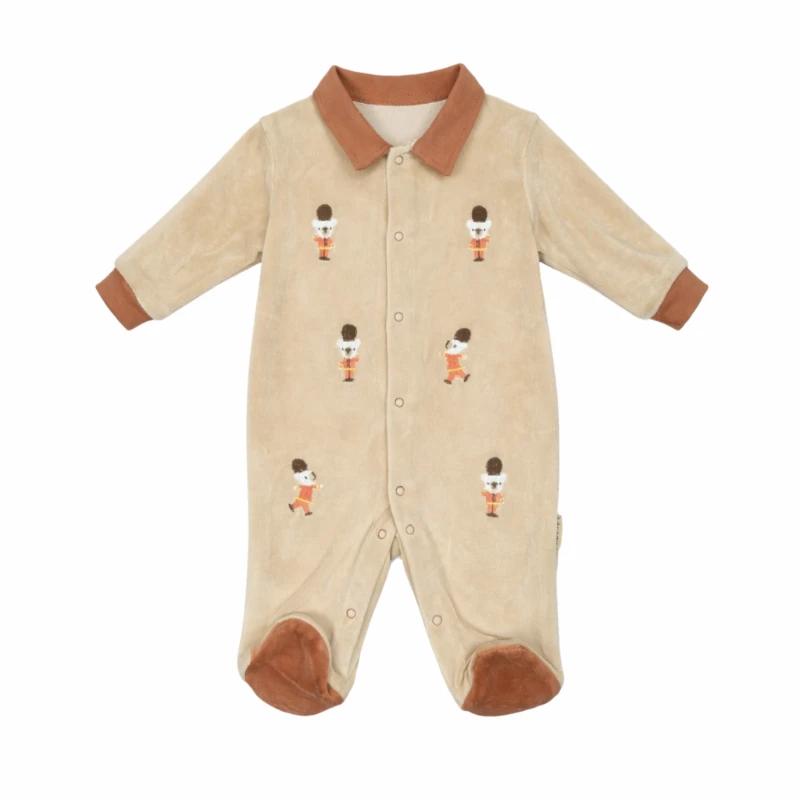 Erkek Bebek Toronto Asker Ayı Figürlü Tulum