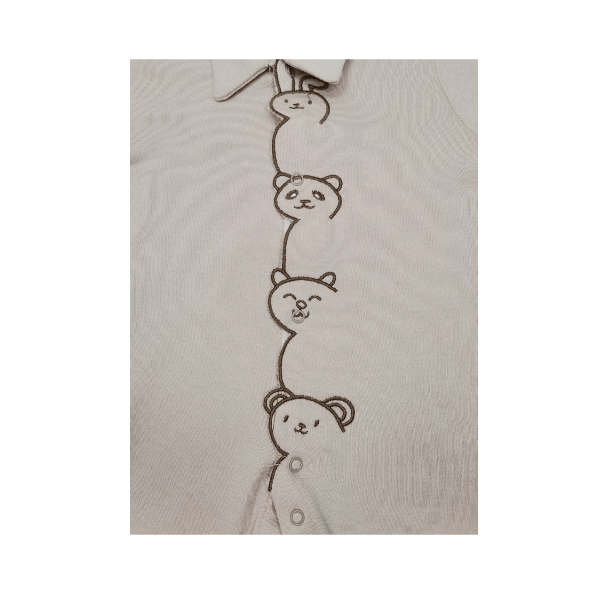 Zoo Nakışlı %100 Pamuk Mevsimlik Bebek Tulum