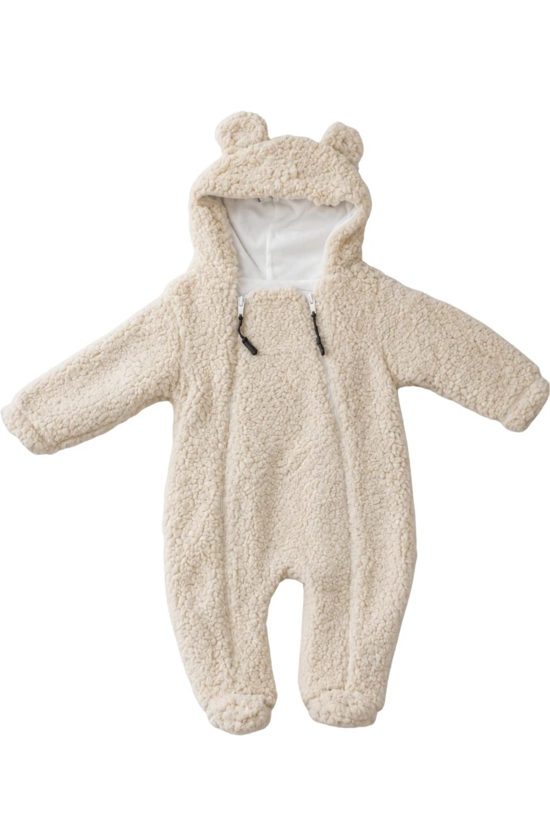 Welfsoft Peluş Bebek Tulumu-Bej - BEJ