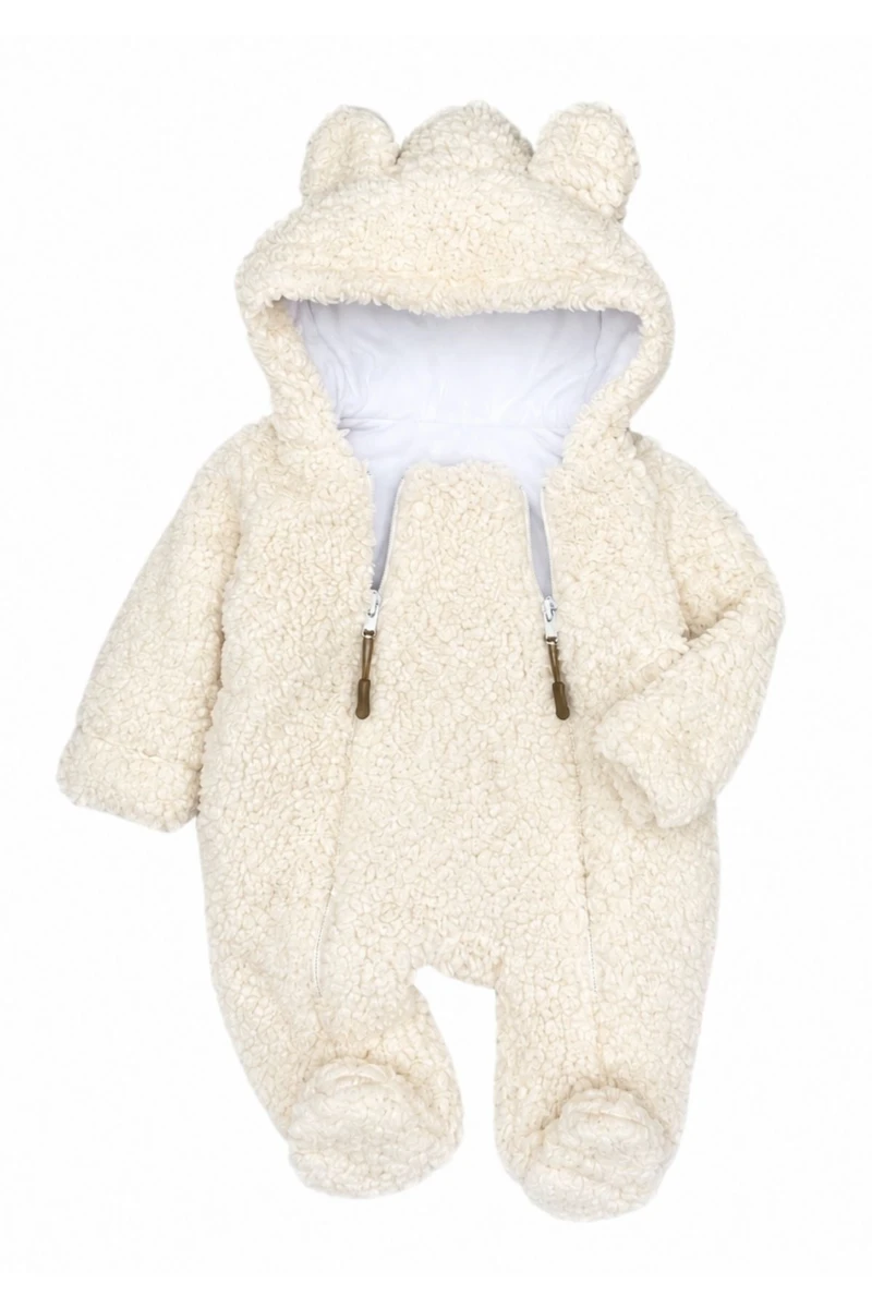 Welfsoft Peluş Bebek Tulumu– Beyaz - BEYAZ