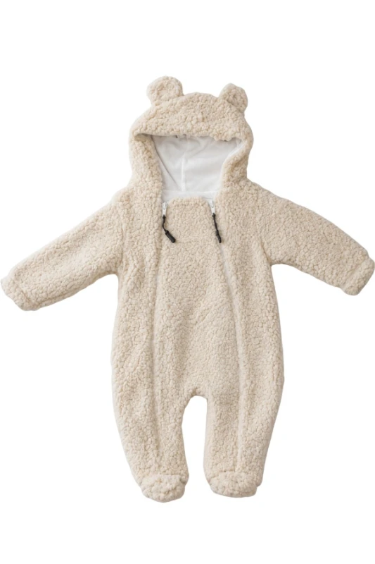 Welfsoft Peluş Bebek Tulumu-Bej - BEJ
